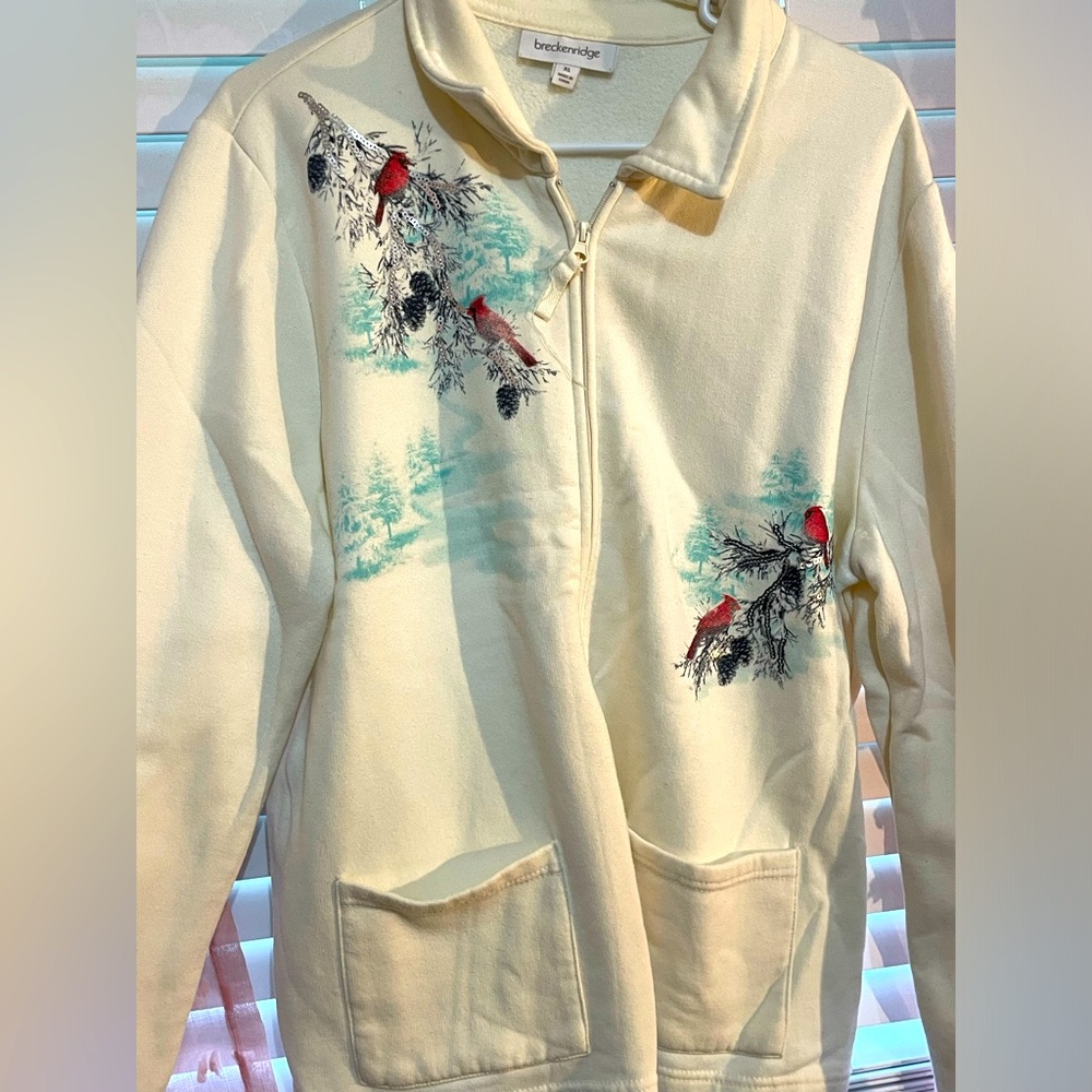 Grandma Chic full zip sweatshirt. Like new used condition.